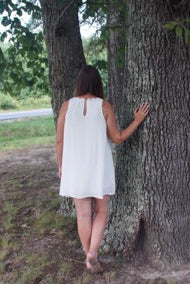 White dress or long tunic