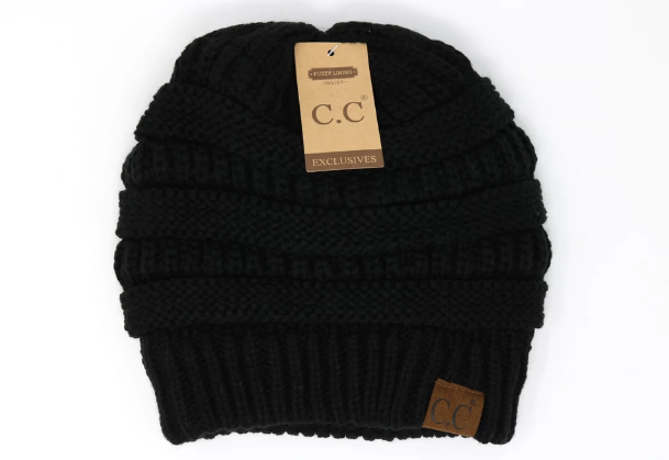 Classic Fleece Lined CC Beanie- no hole